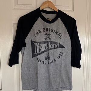 Disney Long Sleeve Tee - Black and Gray